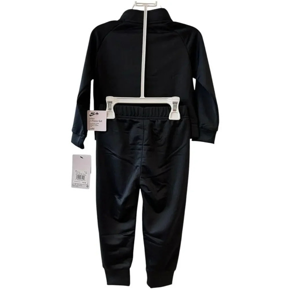 Nike Girls 2 Piece Set Tracksuit Jacket/Pants Black Pink Size 24 Months NWT $52 - Picture 2 of 7